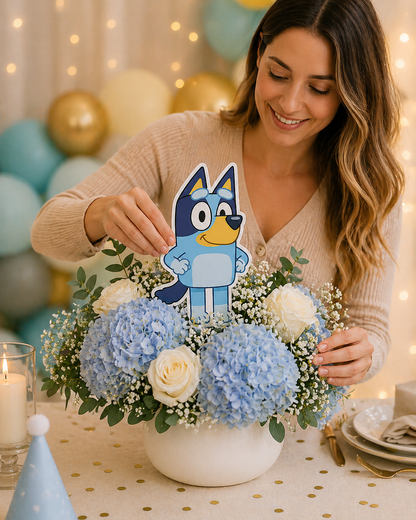 Bluey Party Foam Cutout | Handmade Bluey Birthday Decorations