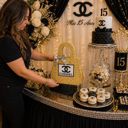 Chanel Purse Birthday Decorations – Glam Centerpiece