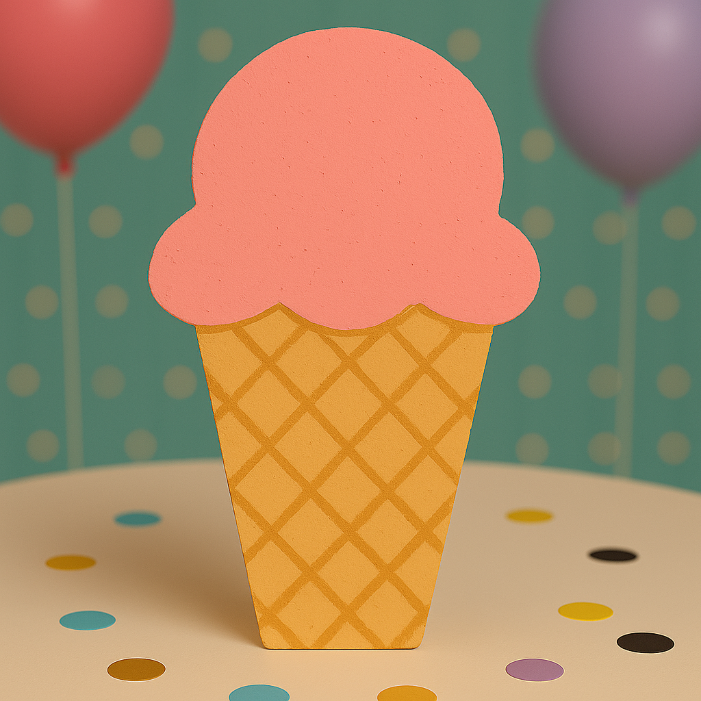 foam ice cream centerpiece for ice cream party decorations