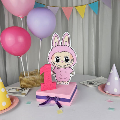 labubu birthday decorations centerpiece