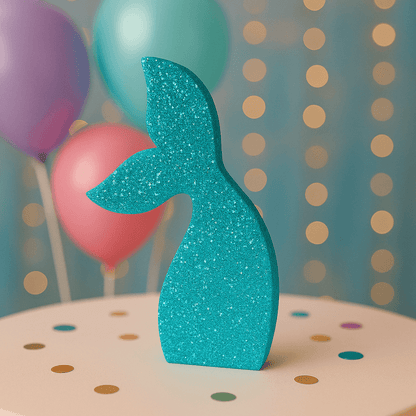 Mermaid tail cutout decoration under the sea theme