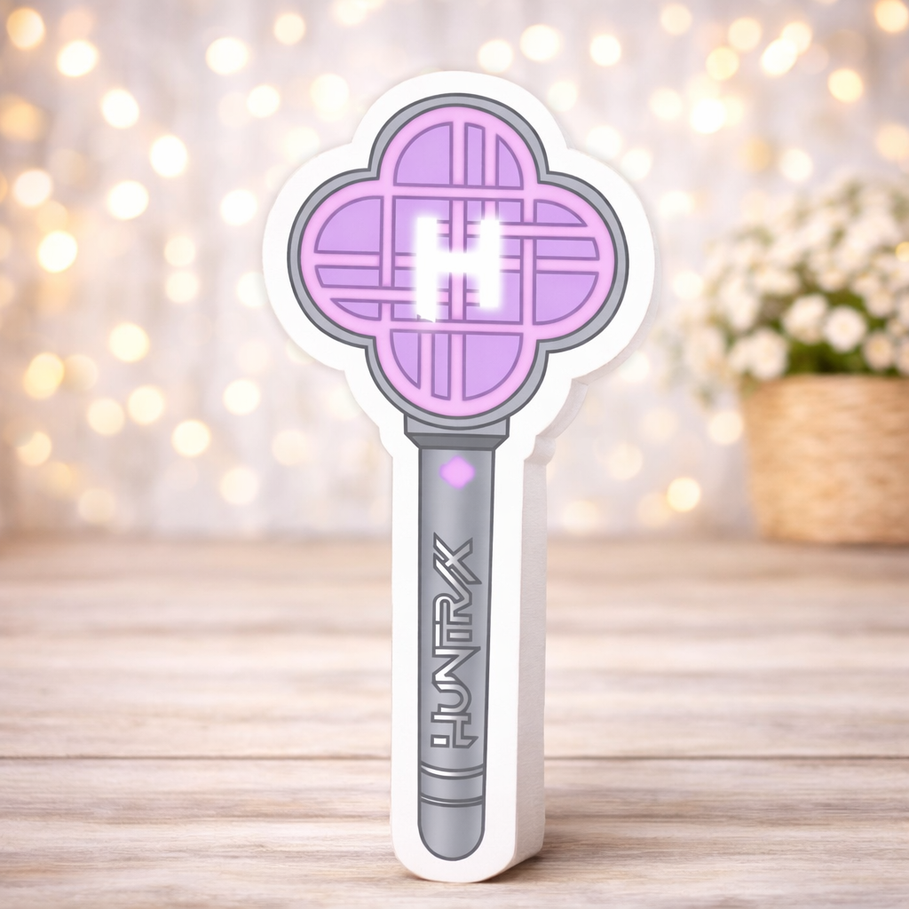 kpop demon hunters centerpieces K Pop Demon Hunters lightstick wand centerpiece party table decoration