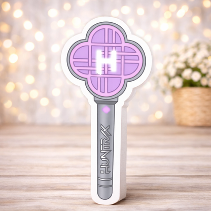 kpop demon hunters centerpieces K Pop Demon Hunters lightstick wand centerpiece party table decoration