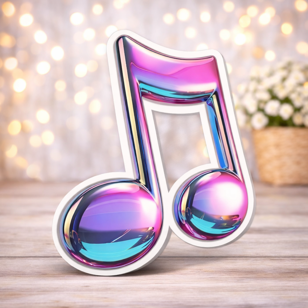 kpop demon hunters centerpieces K Pop Demon Hunters music note centerpiece party decoration
