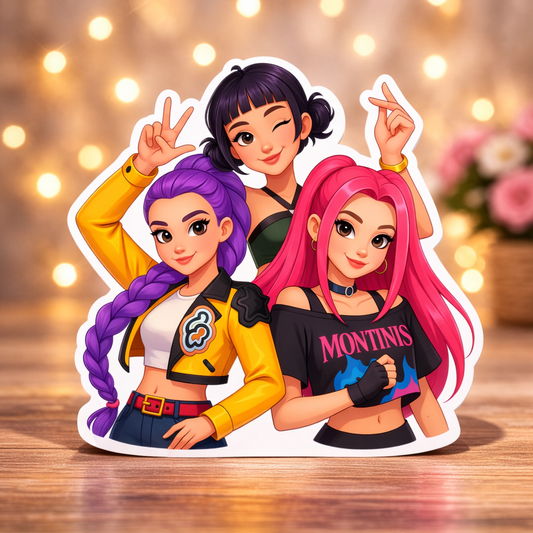 kpop demon hunters centerpieces K-Pop Demon Hunters party decorations table centerpieces for kids birthday party