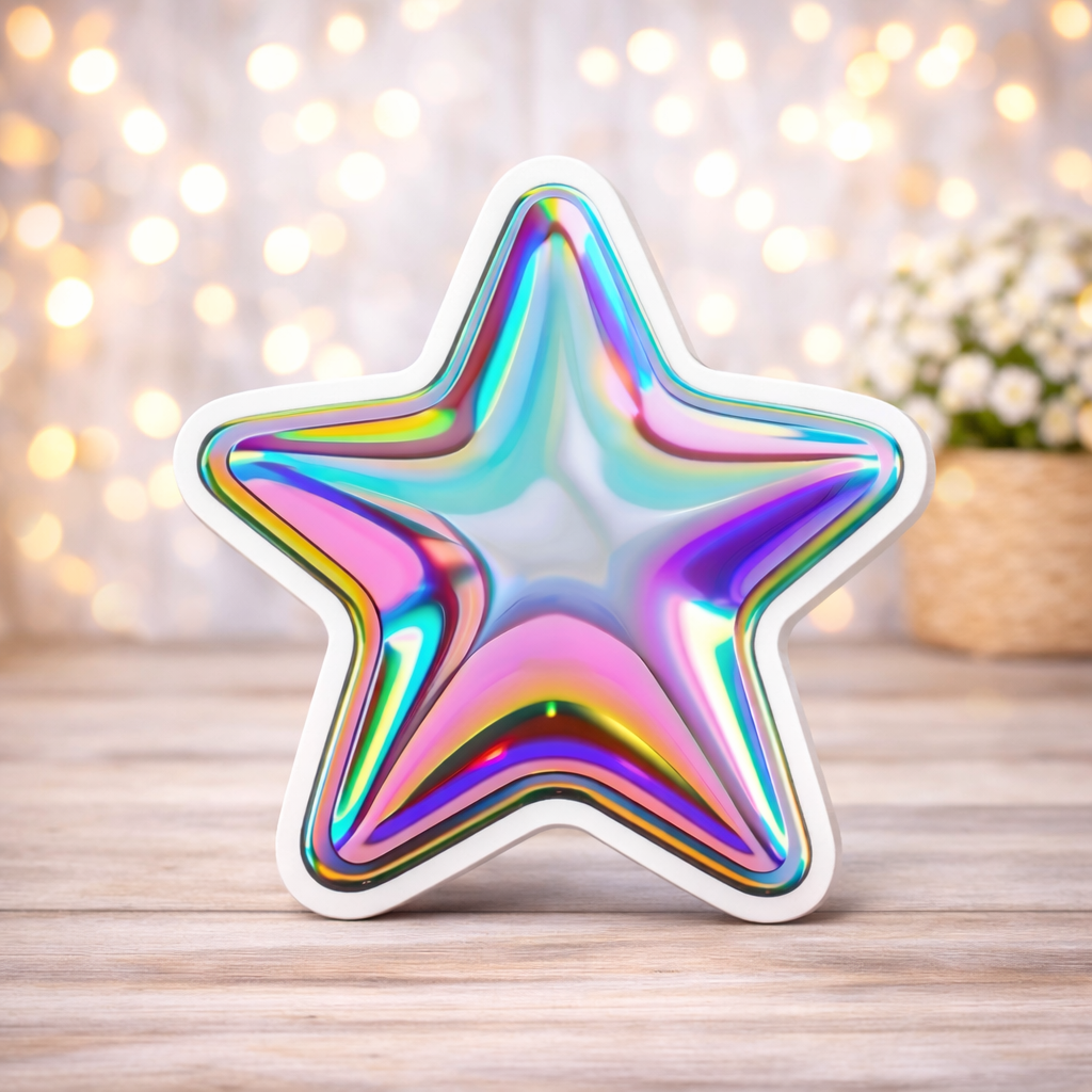 kpop demon hunters centerpieces K Pop Demon Hunters holographic star centerpiece party decoration