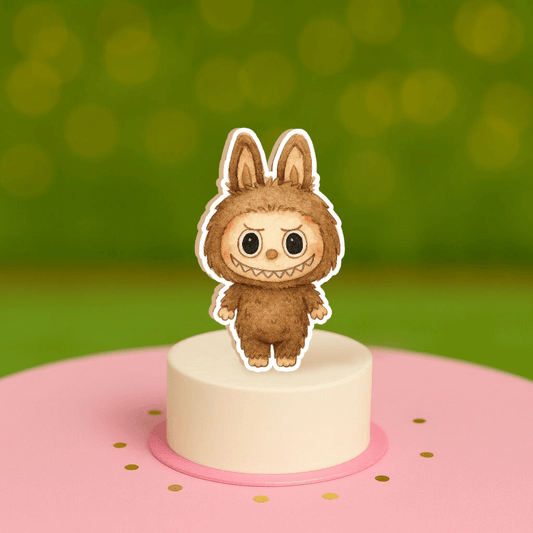 labubu cake topper birthday decoration