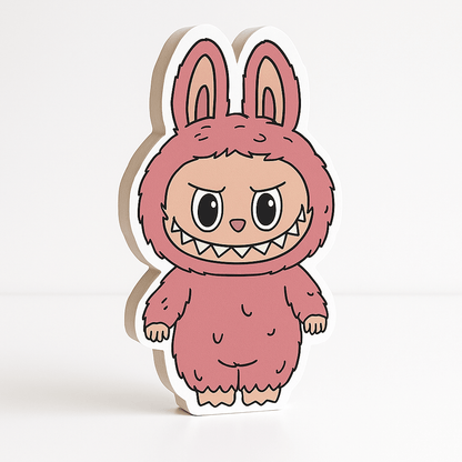 Labubu cake topper foam cutout centerpiece birthday decor
