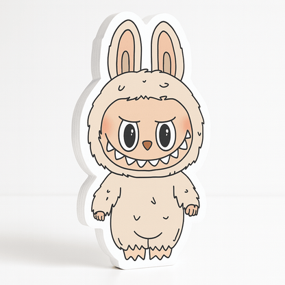 Labubu personalized tags and cutouts for birthday centerpieces
