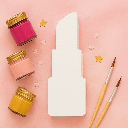 Unpainted lipstick foam shapes in EPS styrofoam for crafts and party decorations