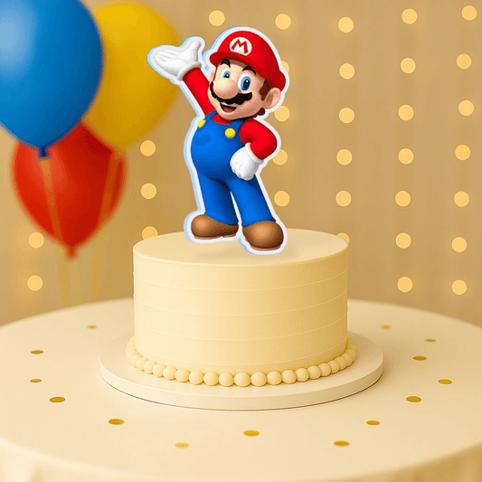 Mario Bros cake toppers for birthday cakes and centerpiece decorations