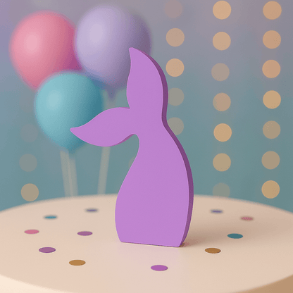 Plain foam mermaid tail centerpiece handmade for birthday party