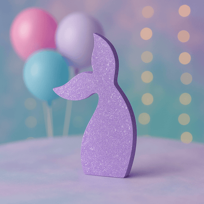 Custom glitter mermaid tail centerpiece handmade décor