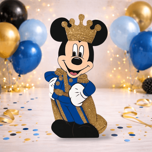 mickey mouse royal prince birthday centerpiece party table decoration