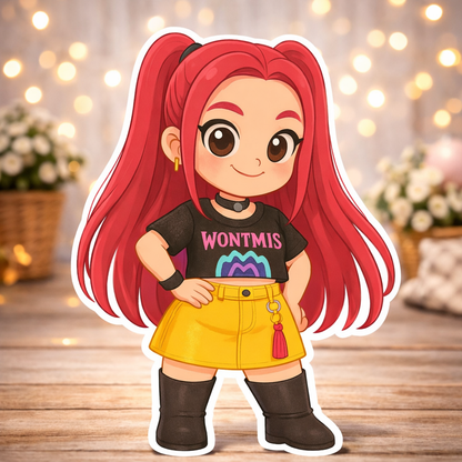 Mira K-Pop Demon Hunters table centerpiece birthday party decor
