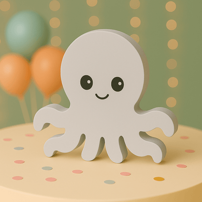 Graynautical octopus centerpiece handmade foam party decoration for colorful seaside or coastal events