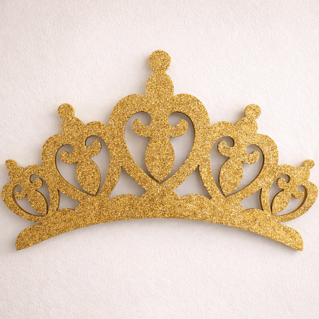 gold princess crown decoration for princess birthday decorations and princess theme birthday party princess crown centerpiece 