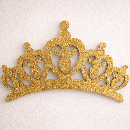 gold princess crown decoration for princess birthday decorations and princess theme birthday party princess crown centerpiece 