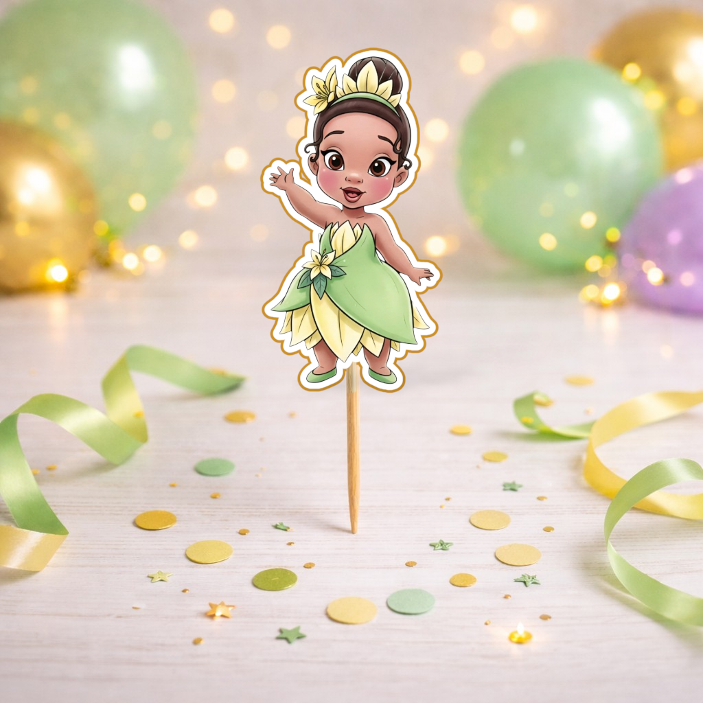princess tiana cake topper decoration for princess and the frog birthday party centerpiece