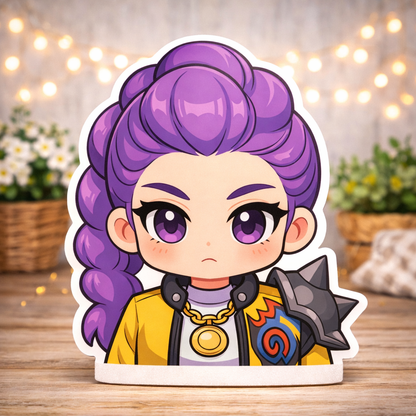 Rumi K-Pop Demon Hunters centerpiece birthday party decoration