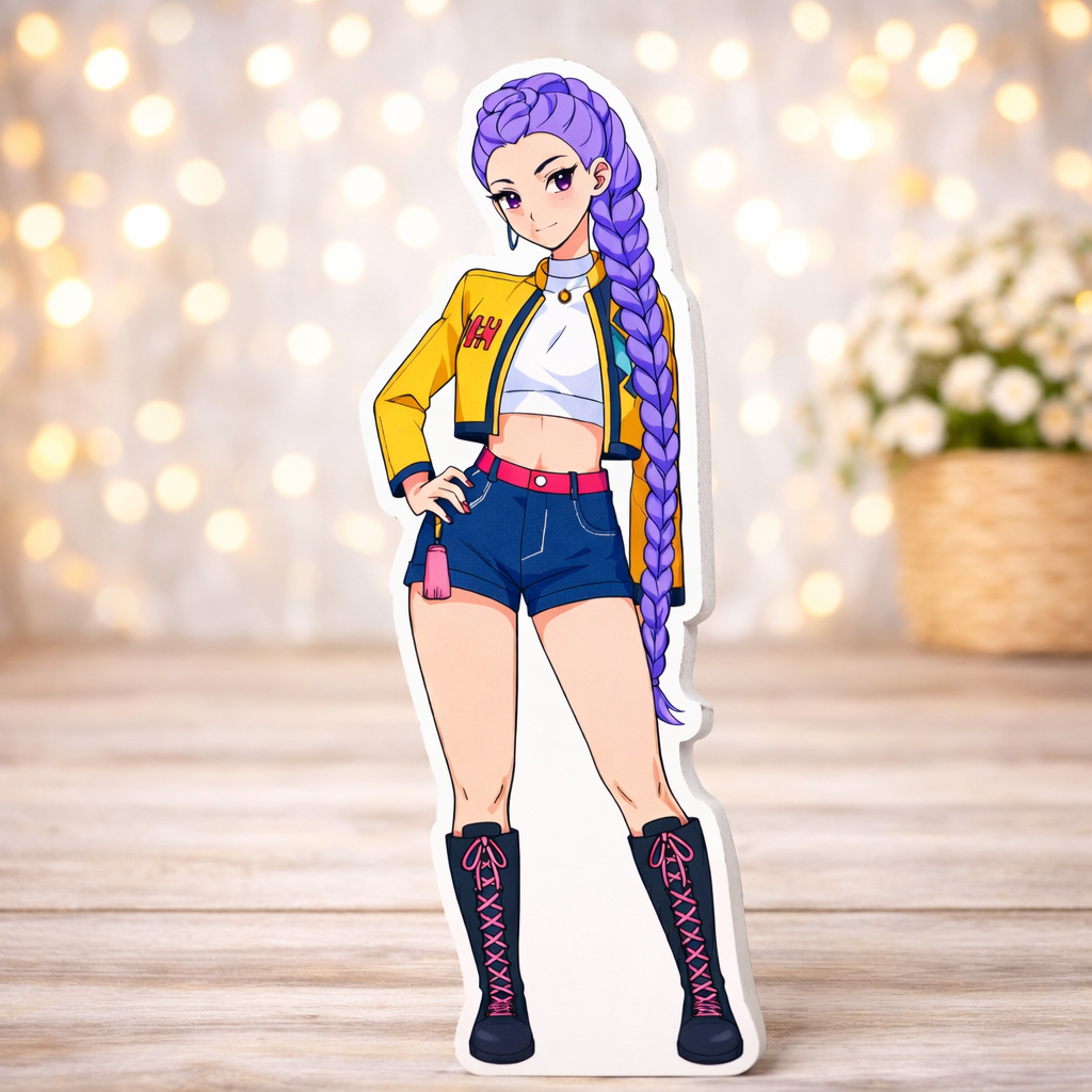 Rumi K-Pop Demon Hunters printed foam cutout centerpiece