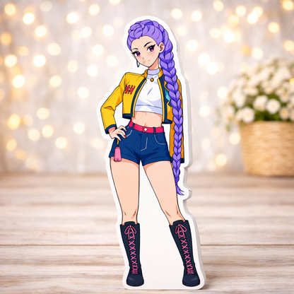 Rumi K-Pop Demon Hunters printed foam cutout centerpiece