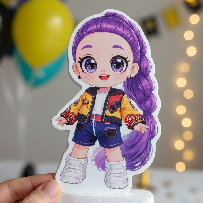 Rumi K-Pop Demon Hunters dessert table decoration centerpiece


