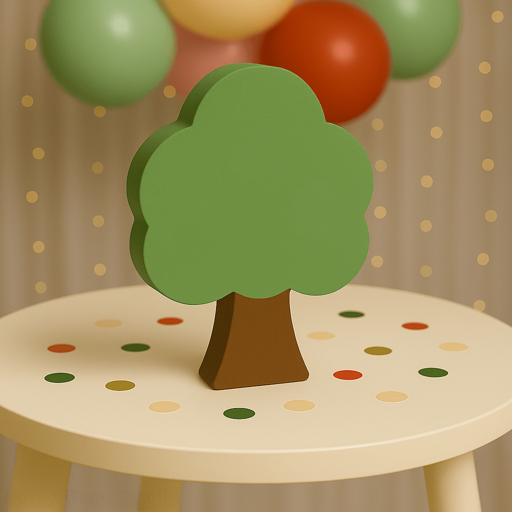 Woodland tree centerpiece for fairy garden and Red Riding Hood decorations