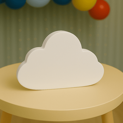 Light blue cloud centerpiece foam decoration for Twinkle Twinkle baby shower or first birthday party