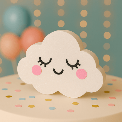 Twinkle Twinkle Little Star Cloud centerpiece handmade foam decoration for baby shower or gender reveal table setup