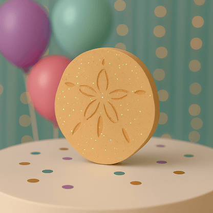Handmade sand dollar centerpiece for under the sea birthday decoration – foam cutout