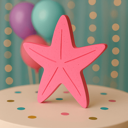 Handmade starfish centerpiece for under the sea birthday decoration – foam cutout