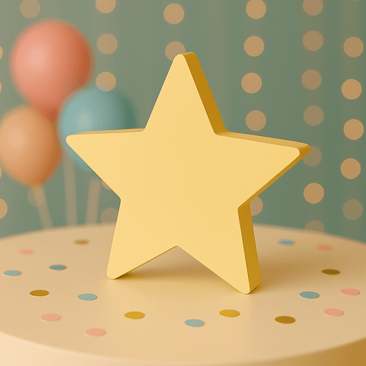 Yellow twinkle little star centerpiece handmade baby shower table décor for celestial theme