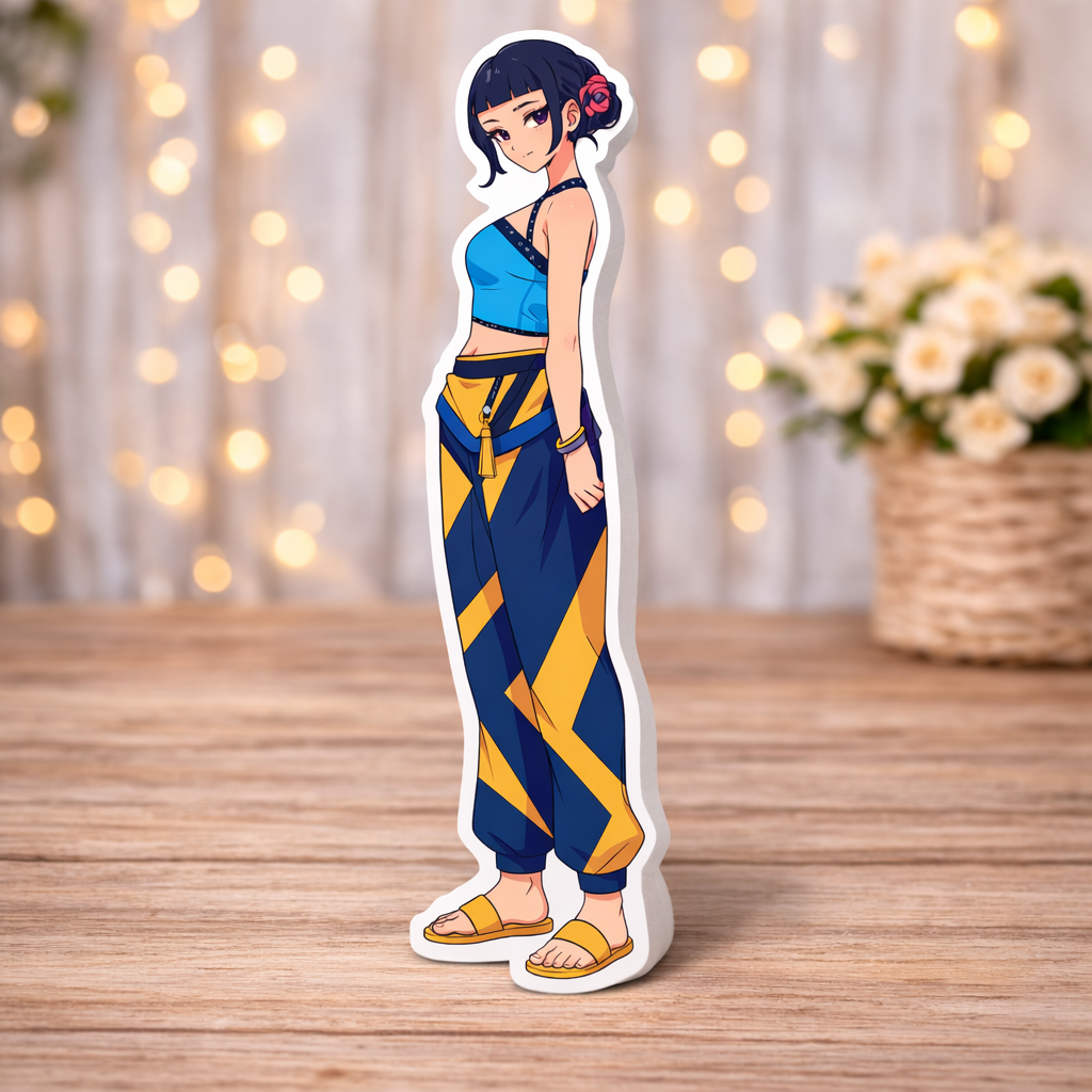 Zoey kpop demon hunters centerpiece Zoey K-Pop Demon Hunters table centerpiece birthday party decor